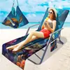 Fornecimento Exclusivo Transfronteiriço de Capas para Cadeiras de Praia de Microfibra, Série Oceano com Impressão Digital 3D, A partir de Uma Peça