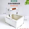 Soporte y Cubo para Defecación de Loros, Estructura para Trepar al Baño, Poste de Soporte para Defecación en Punto Fijo, Plataforma de Entrenamiento para Pájaros Criados a Mano