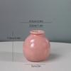 Jarrón pequeño de cerámica Morandi brillante esmaltado dispositivo para flores hidropónicas botella de perfume aromaterapia de cerámica fresca decoración del hogar