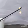 Estilo Nacional Madera Elegante Pasador Estilo Antiguo Hanfu Pasador Jardín de Osmanthus Gardenia Flor de Ciruelo Disco de Mariposa Adorno para el Cabello Borla Lateral