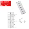 Bisagra Plana Tipo Hfv14-25/30/40/50/50A/65/75 con Agujero Redondo Bisagra de Disco de Acero Inoxidable 304