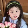Foto de Liu Yifei con ramo Diadema de Xu Hongdou Versión infantil Diadema Verde Sol Cálido Fresco Diadema de Verano Accesorio para el Cabello de Celebridad de Internet