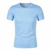 Fabricante Atacado Verão Esportes Secagem Rápida Gola Redonda Camiseta Masculina Fina Outdoor Mesh Respirável Cor Pura Tops Manga Curta