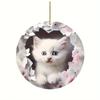 Nuevo colgante de conejo acrílico transfronterizo, colgante de Pascua, colgante decorativo para el hogar, colgante de conejo decorativo