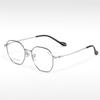 T23808 montura de gafas ópticas de semi-titanio de alta gama a la moda, ligera, sin clip para la cara, se puede equipar con montura para gafas de miopía, venta al por mayor de fábrica