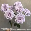 Tecido de lã 7 cabeças buquê de rosa diamante flor de simulação flor rosa flor de casamento material de flor flor de mão decoração de casa flor artificial