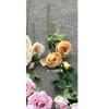 Primavera e Verão rosa roxo azul jardim estilo casamento flor artificial fábrica roxo azul arco de casamento estrada chumbo janela fundo