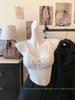 6958 Ropa interior sexy de encaje con realce para mujer, camisola corta básica tipo tubo