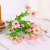 Amazon Transfronterizo Artificial 7 Ramas 35 Piezas Hojas de Eucalipto Violeta Flor de Plástico Artificial Arreglo Decoración Accesorio
