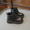 Botas Martin para Niños Botas Casuales de Algodón Retro 2026 Invierno Botines Cortos con Felpa para Niños Estilo Coreano Botas Pequeñas de Cuero Cálidas