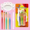 Esponja Pincel para Pintar Infantil, Rodillo para Graffiti, Pincel de Pintura, Diversos Sellos de Esponja de Colores, Herramientas Creativas Educativas para Colorear