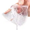 Almohadilla de palma frontal de malla de GEL para tacones altos, almohadilla antideslizante para pies, almohadilla frontal de tamaño medio, suave absorción de impactos, parche antideslizante para palma frontal