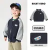 Roupas Exteriores Europeias para Meninos, Roupas de Primavera e Outono, Uniformes de Baseball Casuais para Bebês, Roupas Novas Tendência e Legais para Crianças, Roupas para Crianças