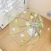 Gato de Manzana Verde Transparente Totalmente Automático Mango Largo 70% de Descuento Paraguas de Dibujos Animados Lindo Paraguas Plegable para Estudiante para Lluvia y Sol Engrosado