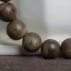 Pulsera de Madera de Agarwood Natural con Nudos Naturales para Mujer, Material Auténtico Viejo para Hombre, Cuentas de Oración Budistas, Pulsera para Ayudar a Dormir