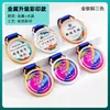 Medalla de Metal Colgante Personalizada Maratón Bádminton Niños Baloncesto Fútbol Juegos Medalla de Cristal Dorada