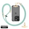 Cordão para Celular Pendurado no Pescoço Transversal 8mm Tira Trançada Corda Curta para Pulso Capa de Celular Cadeia de Cordão Atacado Fábrica