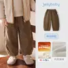 Calça Grossa Jellybaby para Meninas, Estilo Novo de Outono, Quente de Inverno para Bebês e Crianças com Forro de Fleece