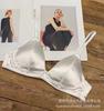 Conjunto de sujetador de ropa interior fina y brillante con soporte superior sexy de copa triangular francesa sin aro de acero de verano, comercio exterior