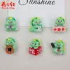 Mahjong de Dibujos Animados Pequeño Dinosaurio Hecho a Mano DIY Pegamento de Crema Accesorios de Resina Accesorios para el Cabello Cintas para el Cabello Colgantes Llaveros