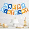 Bandeira de Papel com Encaixe de Cauda de Andorinha Feliz Aniversário Bandeira com Letras FELIZ ANIVERSÁRIO Decoração de Aniversário Infantil