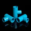 Conexões Padrão Tailandês PVC Tubo de Água Tê Redutor Conexões Plástico Azul Céu Conexões de Tubo de Abastecimento de Água Conector T TIS