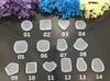 Moldes Rectangulares, Cuadrados y Redondos de Silicona de Cristal para Joyería Hecha a Mano con Resina de Cristal DIY, Colgantes
