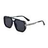 Gafas de sol de moda cuadradas europeas y americanas 2026 para hombre, Gafas de sol retro de doble puente para exteriores con protección UV para hombre, Transfronterizo