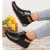 Comércio Exterior Outono e Inverno 2024 Sapatos Femininos Moda tamanho grande 43 Todas as Estações Velcro Botas Baixas Femininas tamanho grande Botas Martin