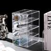 Caja de Almacenamiento de Gafas Tipo Cajón de Escritorio Caja de Almacenamiento Transparente Simple con Múltiples Compartimentos Organizador de Cosméticos y Artículos Varios para Dormitorio de Estudiantes