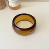 Nuevo Pulsera Ancha de Resina Transparente tipo Gelatina para Mujer Pulsera Transparente Multicolor Macarrón Accesorios de Joyería para Muñeca