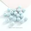 Cerámica azul linda concha de caracol pequeña cuentas cuadradas diy collar pulsera hecha a mano material cuentas sueltas