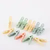 Varal Forte à Prova de Vento Prendedores de Roupa Macaron Mini Plástico Pequenos Clipes para Secar Roupas e Meias Prendedores de Roupa Clipes de Boca Pontiaguda
