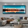 Respaldo Jinshan Sala de Estar Sofá Fondo de Pared Decoración Pintura de Alto Nivel Atmosférico Rizhao Jinshan Pantalla Digital Reloj Digital Pintura Colgante