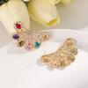 Pendientes de botón Rongyu estilo nuevo joyería diseño de nicho pendientes estilo lujo ligero con diamantes de colores pendientes de botón elegantes exquisitos para mujer