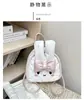 Moda Nueva Primavera 2026 Lindo Dibujo Animado de Conejito Versátil Simple de Alto Valor Bolso de Hombro Único y Mochila
