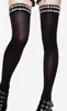 Medias Negras con Patrón de Cruz de Pedrería Estilo Gótico Oscuro, Medias Integradas Antideslizantes Hasta la Rodilla, Estilo Pura Deseo, Sexy, Adelgazantes, Versátiles