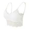 Top de Tirantes Finos sin Tirantes de Encaje para Mujer, Comercio Exterior Transfronterizo, Anti-Exposición, Espalda Bonita, Camisola, Sujetador Cruzado, Chaleco