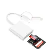 Lector de tarjetas SD universal de doble puerto multifunción para teléfono móvil y computadora, aplicación universal, para Apple 15, teléfono móvil Huawei, externo 2 en 1