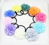 Al por mayor Red de pelo de encaje coreano linda bola de flor tridimensional Cuerda de pelo de flor de bola de red Diadema 6 cm