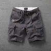 Shorts de Trabajo Verano para Hombre Algodón Multi-Bolsillo Pantalones Holgados Casuales a la Rodilla Shorts a la Rodilla Talla Grande para Hombre Hombre