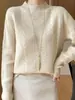 Suéter Grueso de Color Sólido para Mujer Otoño/Invierno 2025 de Cuello Medio Alto, Cálido, Talla Extra, Tejido Holgado, Capa Base