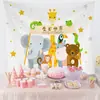 Tela Colgante de Fondo para Fiesta de Cumpleaños Estilo Coreano Ins para Fiesta Infantil, Celebración de los 100 Días, Tela Decorativa, Tela de Pared para Sesiones de Fotos en la Sala de Estar