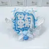 Série Azul Marca de Celebridade Tecido Não Tecido Enfeites Pendentes Refletivos, Essencial para Fãs da Indústria do Entretenimento, Mini Pingentes Fofos