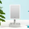 Espejo de Música Bluetooth de Celebridad de Internet para Escritorio con Lámpara LED de 20 Luces Espejo de Maquillaje Luz Táctil Ajustable Espejo de Escritorio Explosiones Puede contestar el teléfono