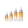 Frasco Conta-gotas Cilíndrico Transparente Essência de Fundo Espesso 5/10/20/30ml Frasco Conta-gotas para Perfume e Óleo Essencial