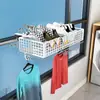 Tendedero de ropa para balcón, tendedero de ropa para ventana de edificio alto, estante para ventana, tendedero de zapatos retráctil para uso doméstico