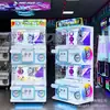 Máquina expendedora interior personalizable de cuatro plazas, premium, de monedas y código QR, para exportación comercial