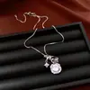 Collar Super Brillante de Circonita Redonda y Cuadrada, Lujo Ligero y Sensación de Alta Gama, Cadena de Clavícula de Nicho, Diseño de Moda, Accesorio de Cuello Versátil para Mujeres