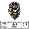 Yaxiu Nuevo Parche Bordado NFL Parche de Tela Deportiva Máscara de Fútbol Americano Parche Bordado para Ropa Bolsa Parche Parche